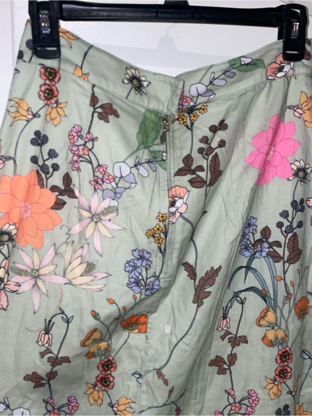 New! Kahora Palm Beach Lizzie Floral Tiered Maxi Skirt Green Floral 🌸 Medium - Picture 8 of 10